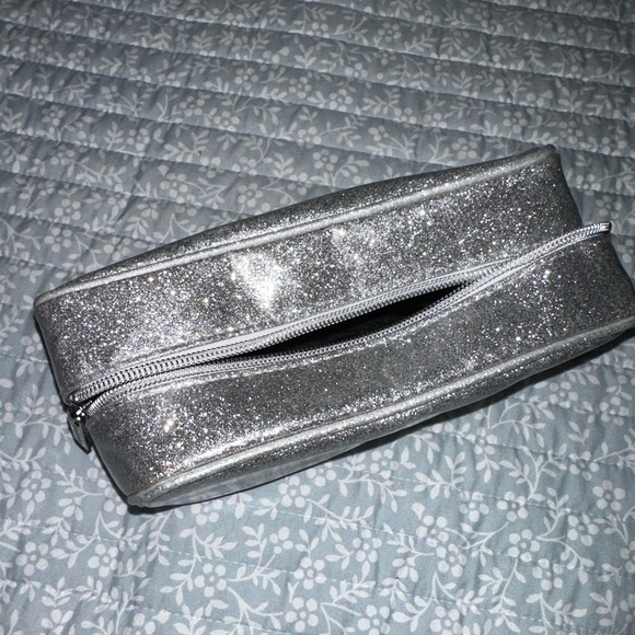 Morphe Silver Glitter Makeup Bag - Picture 3 of 5